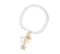 WWHJR Collier pratique fait à la main avec coquillage irrégulier - Bijoux naturels sur le thème de la plage - Chaîne robuste - Idée cadeau élégante - Collier de plage, taille unique, Comme décrit