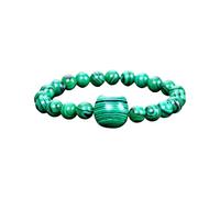 WWHJR Élégant pendentif en forme de tête de chat avec perles en pierre naturelle - Bracelet en perles naturelles - Cadeau d'anniversaire unique - Aventurine verte, taille unique, Comme décrit