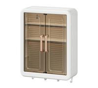 WWHJR Étagère murale pour salle de bain - Grande capacité - Organisateurs de maquillage pour brosses, cosmétiques, articles de soins de la peau, étagère murale pour salle de bain