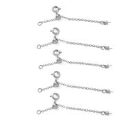 WWHJR Lien d'extension de bijoux en laiton robuste avec chaîne de longueur réglable - Fermoir mousqueton - Accessoire de bijoux - Décoration quotidienne