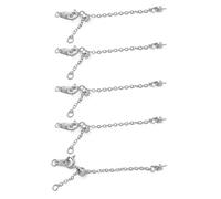 WWHJR Lien d'extension de bijoux en laiton robuste avec chaîne de longueur réglable - Fermoir mousqueton - Accessoire de bijoux - Décoration quotidienne