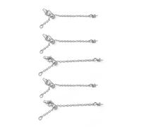 WWHJR Lien d'extension de bijoux en laiton robuste avec chaîne de longueur réglable - Fermoir mousqueton - Accessoire de bijoux - Décoration quotidienne