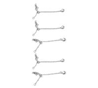 WWHJR Lien d'extension de bijoux en laiton robuste avec chaîne de longueur réglable - Fermoir mousqueton - Accessoire de bijoux - Décoration quotidienne