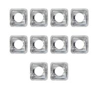 WWHJR Lot de 10 housses de protection pratiques pour brûleurs de poêle en étain résistant à l'huile pour protéger et entretenir les ustensiles de cuisine ménagers