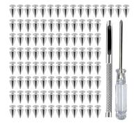 WWHJR Lot de 100 clous coniques élégants pour loisirs créatifs en cuir et accessoires de vêtements y compris vestes et sacs à usage quotidien Punk Spikes, taille unique, Comme décrit, Comme décrit.