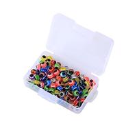 WWHJR Lot de 100 perles œil de poisson pour pêche - Couleurs assorties - Perles flottantes - Appâts de poisson - Œufs
