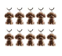 WWHJR Lot de 2/3/4/5/10 porte-clés transparents avec compartiment pour chiens et chats, souvenirs, collection de fourrures d'animaux domestiques, pendentifs de rangement pour cheveux