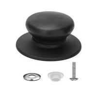 WWHJR Lot de 4 poignées de rechange polyvalentes pour couvercles de casseroles - Accessoire de maison pour ustensiles de cuisine - Couvercle noir