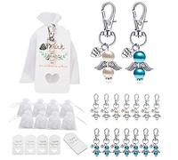 WWHJR Lot de 48 porte-clés en papier kraft avec inscription « Thank You » - Pour fête prénatale, fête de mariage, décoration - Noir