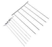 WWHJR Lot de 5 rideaux en fer pour cage à oiseaux avec tringle amovible