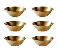 WWHJR Lot de 6 saladiers de cuisine en acier inoxydable - Pour mélanger la cuisine et la préparation de la crème glacée