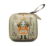WWHJR Pochettes décoratives carrées pour perles - Matériaux robustes - Multifonctions - Pour protéger les objets spirituels - Porte-perles tendance à double impression, Pilgrim, Taille unique