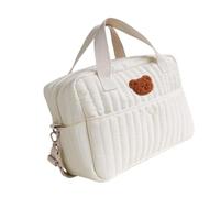 WWHJR Sac à langer léger de grande capacité, résistant aux éclaboussures, plusieurs compartiments, sac à main pour escapade, Ours simple, Large