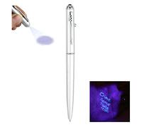 WWHJR Stylo à bille portable avec détecteur de billets pour garage, magasin, épicerie, encre invisible, stylo à bille UV