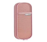 WWHJR Trousse à crayons transparente double couche pour crayons de maquillage pour l'école et le bureau, a