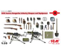 WWI Autriche-Hongrie Infantry Weapon Et Equipment 1:3 5 Plastique Model Kit Icm