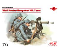 WWI Autriche-Hongrie MG Team (2 Figurines) (100% New Moules ) 1:3 5 Plastique
