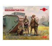 ICM Figurines 1/35 35708 – Équipage de char britannique WWI – 4 figurines – moules 100% neufs