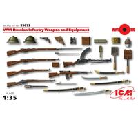 WWI Russian Infantry Weapon Et Equipment 1:3 5 Plastique Model Kit Icm