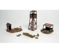 WWII Battlefield Buildings Diorama Plastique Kit 1:72 Model Italeri