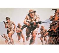 Airfix – Coffre de figurines Seconde Guerre Mondiale Britannique 8ème armée Échelle 1:76 Multicolore