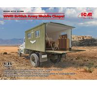 WWII British Army Portable Chapel 1:3 5 Plastique Model Kit Icm