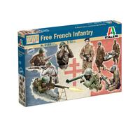 WWII Free French Infantry 1:72 Figurine Plastique Model Kit Italeri