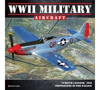 WWII Military Aircraft 2026 7 X 7 Mini Wall Calendar