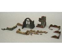 WWII Murs et Ruines - Walls Et Ruins Set 1 Diorama Plastique Kit 1:72 Model