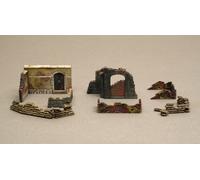 WWII Murs et Ruines - Walls Et Ruins Set 2 Diorama Plastique Kit 1:72 Model