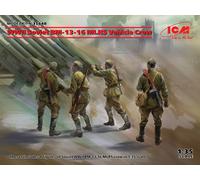 WWII Soviet BM-13-16 Mlrs Vehicle Crew 1:3 5 Plastique Model Kit Icm