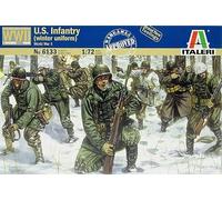 WWII U.S.Infantry Winter Uniform Figurine Plastique Kit 1:72 Model Italeri