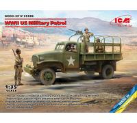 WWII US Military Patrol (G7107 With MG M1919A4 ) 1:3 5 Plastique Model Kit Icm