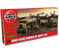 WWII USAAF Airforce Bomber Re-Supply Set 1:72 Plastique Model Kit Airfix