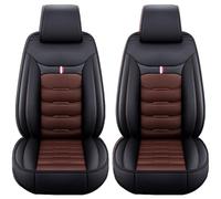 WWITH 2Pcs Housse Siege Voiture pour Benz E-Class Sedan W211 W212 W213 V213 W214, Imperméable Résistant À l'usure Cuir Protection Siège Ensemble Housses Avant,F/Black Coffee
