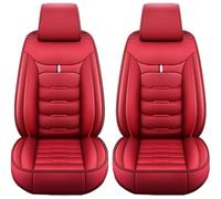 WWITH 2Pcs Housse Siege Voiture pour BMW 5er Limousine Kombi E60 F10 G30 G31 G60 G61, Imperméable Résistant À l'usure Cuir Protection Siège Ensemble Housses Avant,C/Red