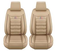 WWITH 2Pcs Housse Siege Voiture pour BMW M6 Coupe E63 F13M / Cabriolet E64 F12 M/Sedan F06M, Imperméable Résistant À l'usure Cuir Protection Siège Ensemble Housses Avant,D/Beige