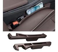 WWITH 2Pcs Remplissage Siège Voiture pour Audi A6 S6 Sedan Avant C6 C7 C8, Auto Bande Anti-Fuite Gap Filler Latérale Compartiment Rangement Accessoires,B Brown
