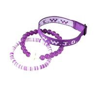 WWJD Ensemble de bracelets réglables pour homme et femme avec disque vinyle Heishi, perles en pierre naturelle, bijoux de baptême et confirmation Bracelet brésilien, taille unique, Plastique, Pas de