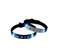 WWJD Lot de 2 bracelets phosphorescents religieux inspirants chrétiens Cadeau pour femmes et hommes What Would Jésus Do Bracelet de sport en silicone