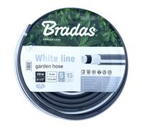 [WWL1/220] Bradas Tuyau d'arrosage WHITE LINE, 1/2", argent/blanc, 20 m
