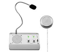 WWMFS Système de Haut-parleurs de fenêtre, Microphone à Double Voie, système d'interphone pour Entreprise, Bureau, école, comptoir, Banque et Station