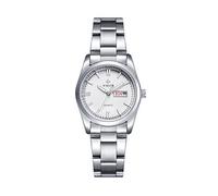WWOOR Montre à quartz classique pour femme avec calendrier hebdomadaire et bracelet en acier inoxydable Argenté, Sangle