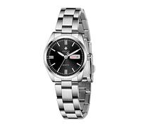 WWOOR Montre analogique à quartz étanche pour femme, Noir-70, Bracelet