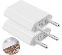 wwp-2 Pièces Chargeur USB Adaptateur de Prise Universel (5W 5V 1A) Embout Chargeur Adaptateur Universel, USB Chargeur, pour Phone, Pad, Samsung, smartwatch, Écouteurs,Tablette