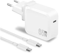 Wwp-Bloc Chargeur Usb C, Adaptateur Gan 65w, Compatible Avec Iphone 15/14 / 13/12 / 11 / P Ro Max/Xs/Xr/X, Samsung Galaxy, Ipad P Ro/Air/Mini, Macbook P Ro/Air, Etc