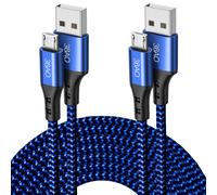 Wwp-Câble Micro Usb 3 M 3 M - En Nylon Tressé - Câble De Charge Usb Android Compatible Avec Samsung Galaxy S7 S6 S5 J7 Note 5, Huawei, Kindle, Manette Ps4, Tablettes Fire Hd, Htc, Nokia