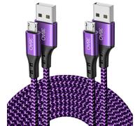 Wwp-Câble Micro Usb 3 M 3 M - En Nylon Tressé - Câble De Charge Usb Android Compatible Avec Samsung Galaxy S7 S6 S5 J7 Note 5, Huawei, Kindle, Manette Ps4, Tablettes Fire Hd, Htc, Nokia