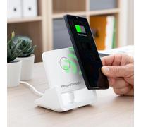 Wwp-® Chargeur Sans Fil Multi-Position Avec Support Pomchar, Chargez Vos Appareils Sans Fil, Design Compact Et Léger, Idéal Pour La Maison Et Le Bureau.