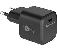 Wwp-Goobay 65331 Chargeur Rapide Usb-C Pd Nano Quick Charger (45 W) / Mobile Phone Charger/Adaptateur Secteur Pour Câbles De Charge Iphone Et Autres Téléphones Mobiles/Power Plug Usb-C/Noir
